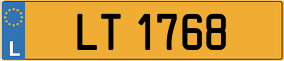 Truck License Plate
